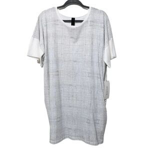 NWT KOWTOW Gridlines Organic Cotton Shirt Dress XS